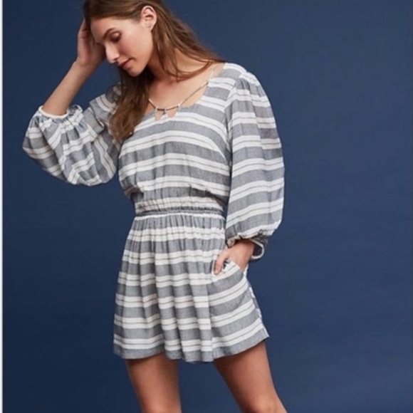 Anthropologie Holding Horses Romper Striped - Picture 5 of 5
